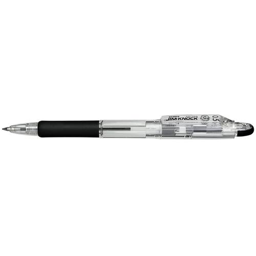 ジムノック ゼブラ 油性ボールペン 0.5mm KRBS-100-BK 黒 1本 : 文具の