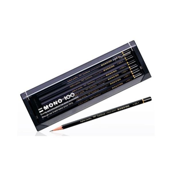 レトロ鉛筆、モノ鉛筆、MONO、Tombow MONO100 鉛筆 3本入り MONO トンボ鉛筆 モノ100 MONO-100 硬度全17種 1ダース : 文具の吉田屋