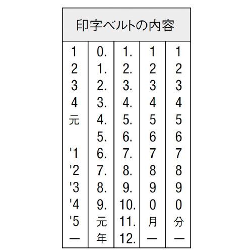 シヤチハタ（Shachihata） シャチハタ 回転ゴム印 NFD-5G 欧文日付5号