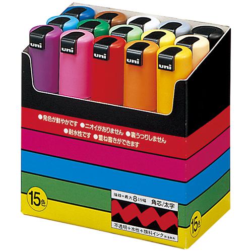 三菱鉛筆 ポスカ PC8K15C 太字 15色セット : 文具の吉田屋Yahoo 三菱鉛筆 ポスカ PC8K15C 太字 15色セット : 文具の吉田屋Yahoo