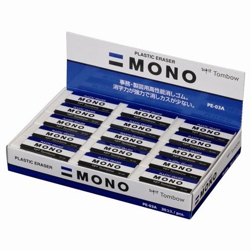 MONO トンボ鉛筆 モノ消しゴム PE-03A 30個 : 文具の吉田屋Yahoo!店