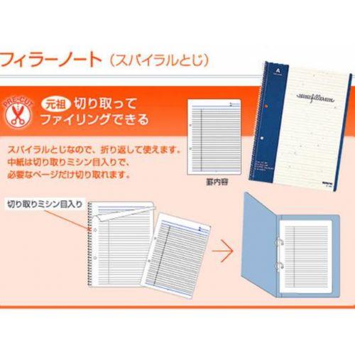 KOKUYO コクヨ フィラーノート スパイラルとじ ス-15 A4 罫内容 KOKUYO コクヨ フィラーノート スパイラルとじ ス-15 A4 罫内容