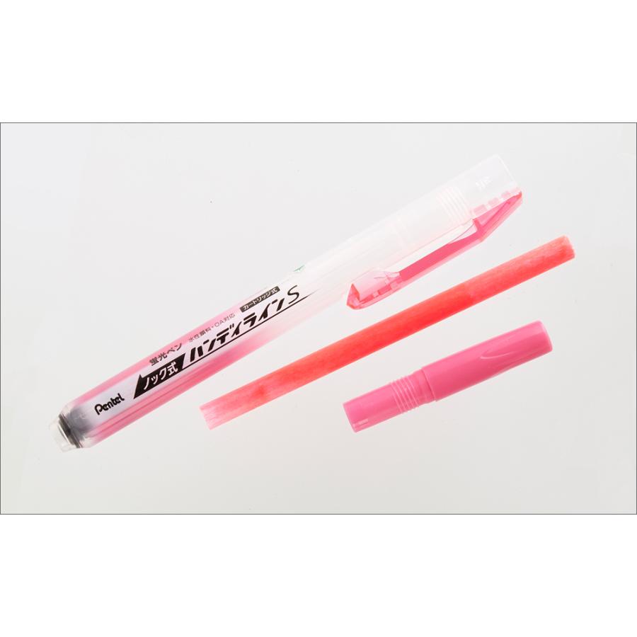 ぺんてる（Pentel） ノック式蛍光ペン 蛍光ハンディラインS SXNS15-G