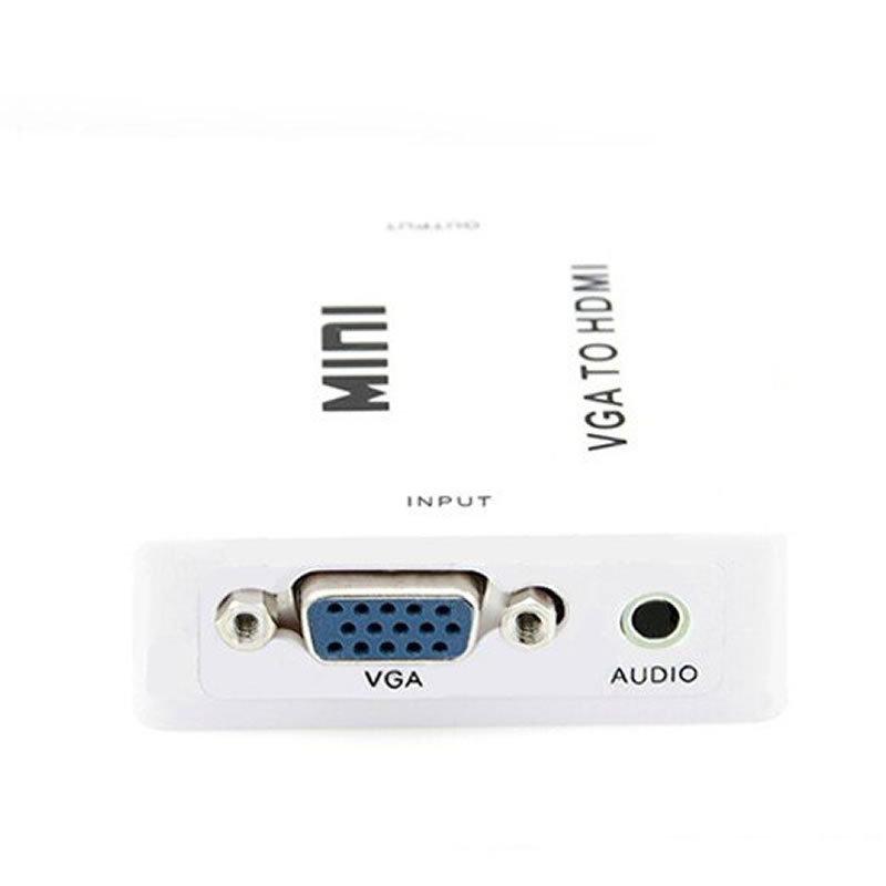 VGA to HDMI コンバーター RCA変換アダプタ 1080P対応 電源不要 音声対応 コンポジットVGA入力をHDMI出力へ変換 |  | 01