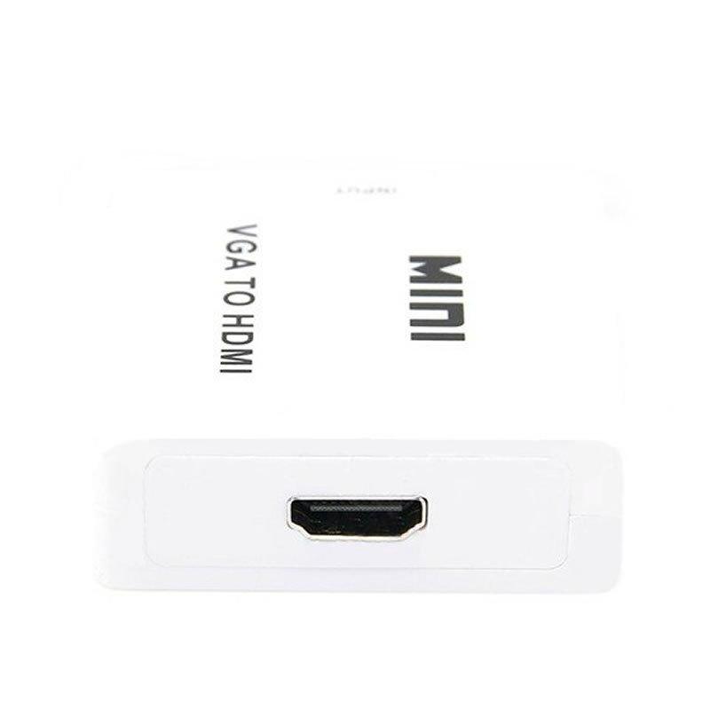 VGA to HDMI コンバーター RCA変換アダプタ 1080P対応 電源不要 音声対応 コンポジットVGA入力をHDMI出力へ変換 |  | 02