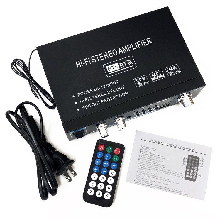 オーディオアンプ 2ch Bluetooth5.0対応 30W＋30W USB/microSD Hi-Fi