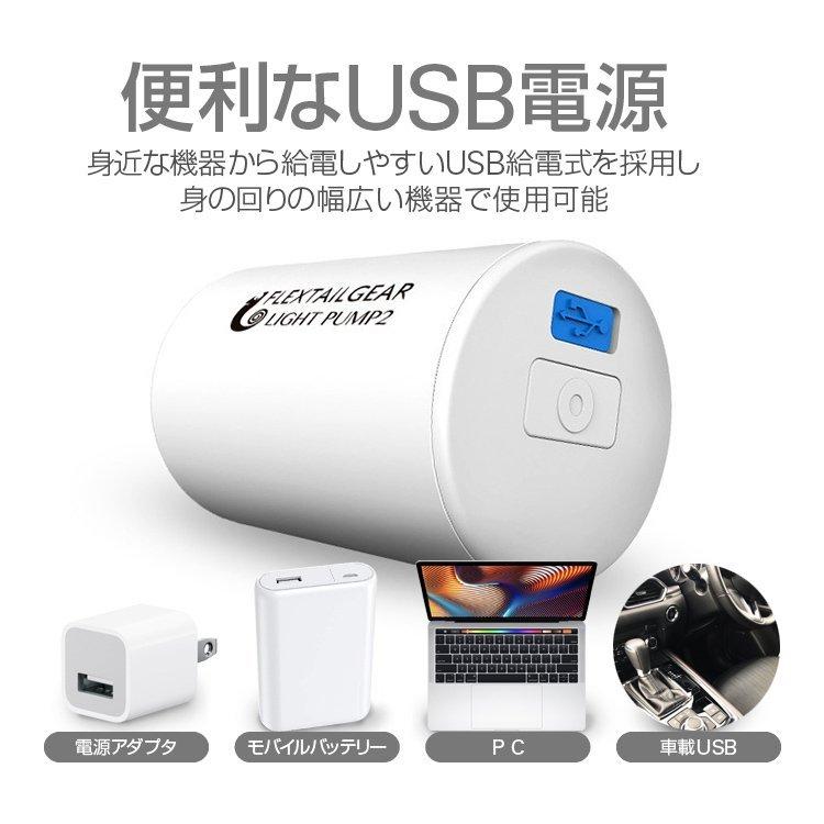 エアーポンプ USB給電式 電動空気入れ 3種類のアタッチメント付属 専用収納袋付 軽量コンパクト設計 アウトドア/海水浴/プールなどで |  | 03