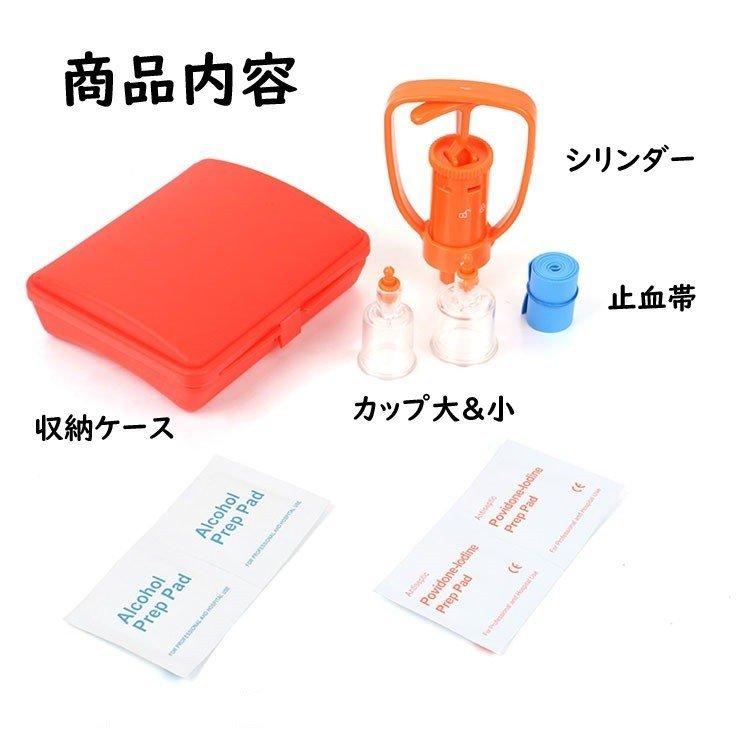ポイズンリムーバー ポータブル吸引器 蚊 ハチ 虫刺され 応急処置 毒虫 レジャー キャンプ 山登りに 携帯ケース付き |  | 05
