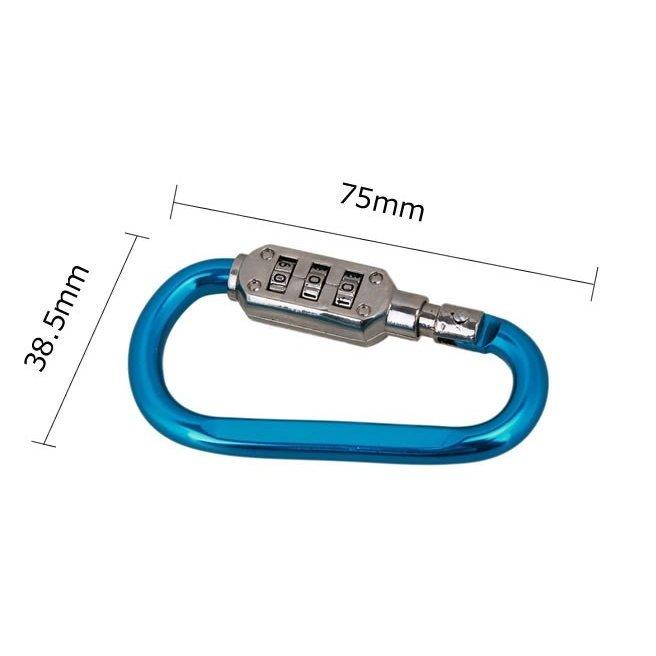 万能ロックホルダー ナンバー式 カラビナ バイク用ヘルメットホルダー 簡単設置 防犯 盗難防止 |  | 02