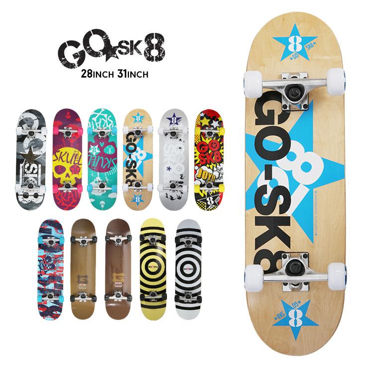 送料無料】GOSK8 ゴースケ スケートボード スケボー コンプリート 完成