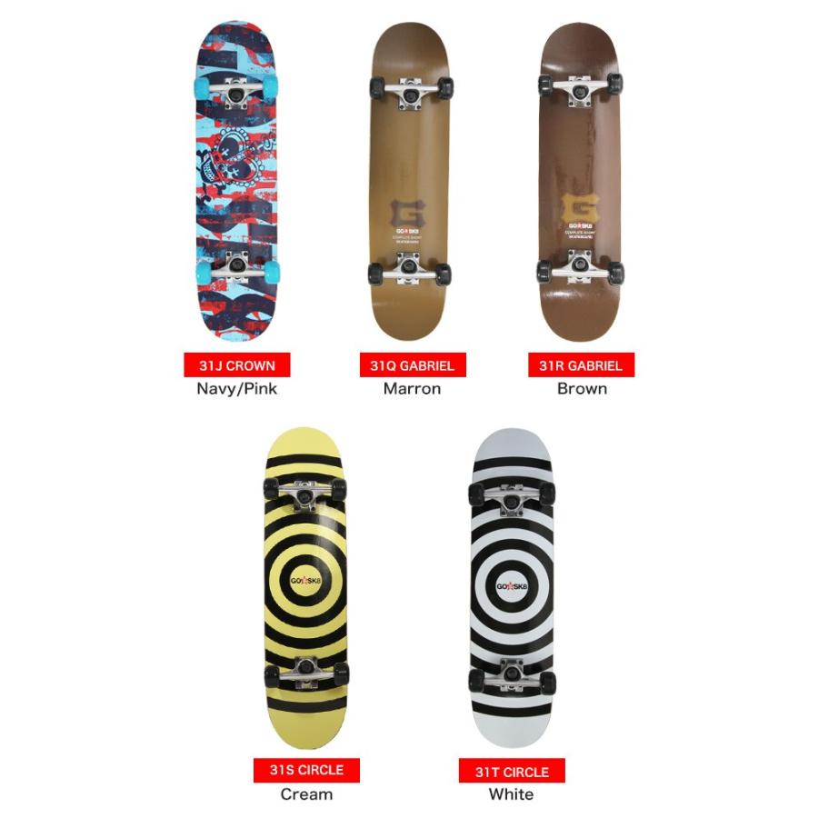 送料無料】GOSK8 ゴースケ スケートボード スケボー コンプリート 完成