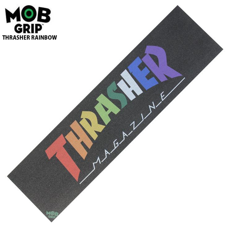 スケボー デッキテープ モブグリップ MOB GRIP THRASHER RAINBOW スケートボード 滑り止め 210520113