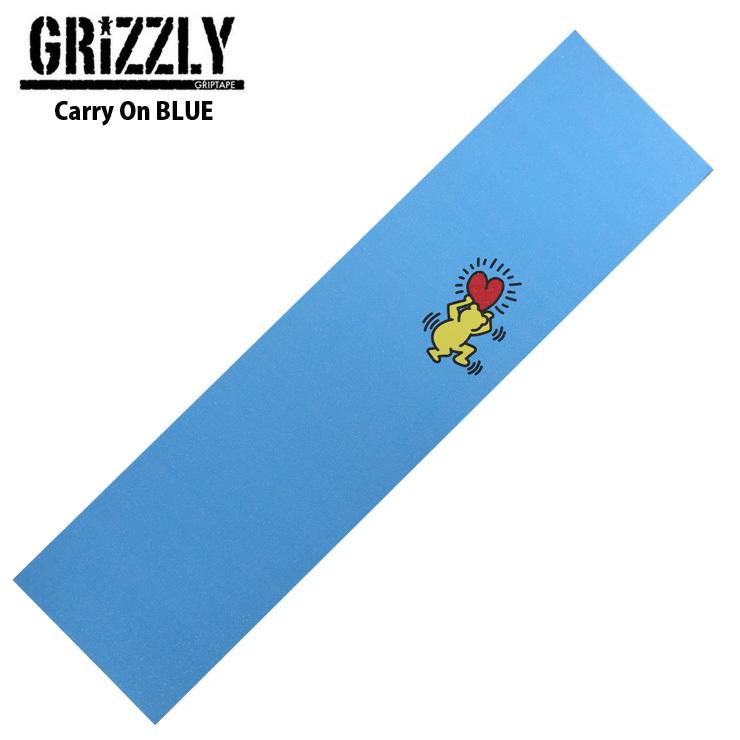 スケボー デッキテープ グリズリー GRIZZLY Carry On BLUE GRIPTAPE グリップテープ スケートボード 210520119QUESTONS 通販