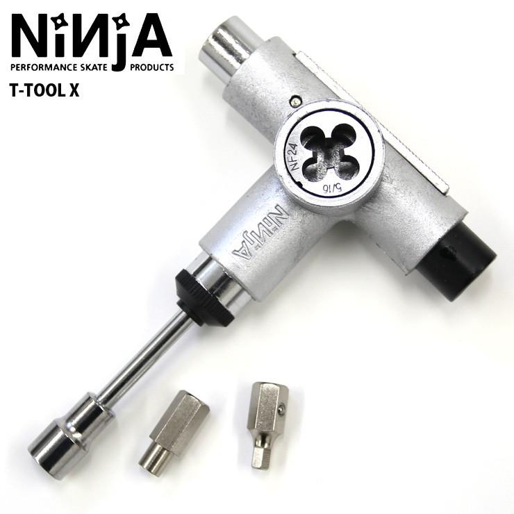 NINJA ニンジャ スケート ツール T-TOOL X TOOL SET SILVER スケートレンチ 工具 注目ショップ NINJA ニンジャ スケート ツール T-TOOL X TOOL SET SILVER スケートレンチ 工具 注目ショップ