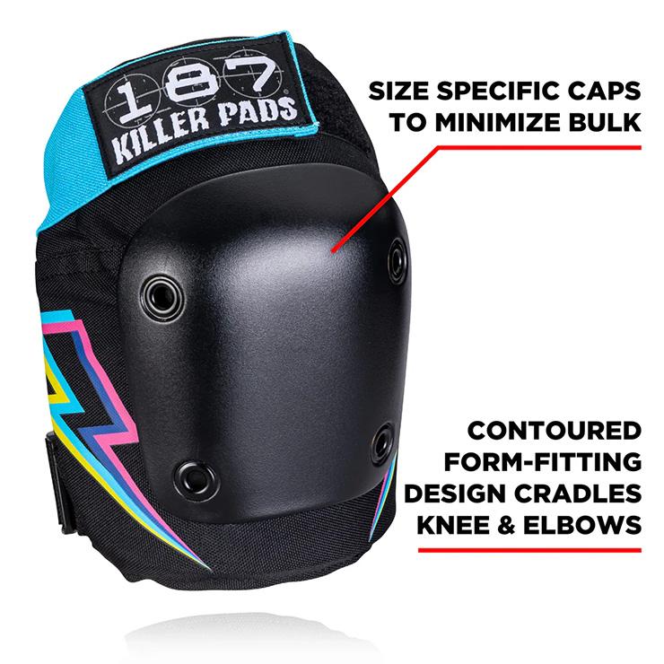 187 KILLER プロテクター3点セット 大人用 SIXPACK PAD SET WHT/BLK