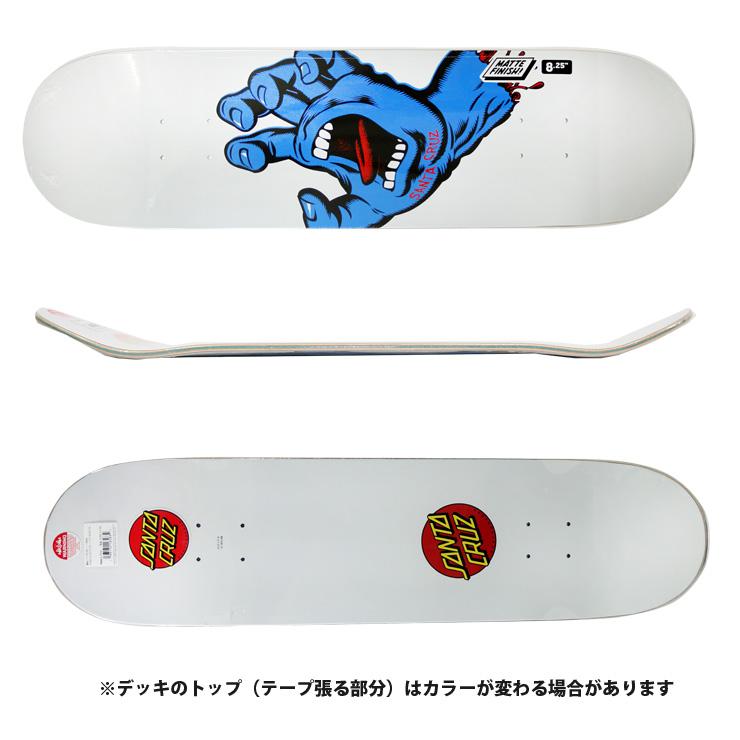 スケボー デッキ サンタクルズ SANTA CRUZ SCREAMIING HAND WHT DECK 8.25 skateboard スケートボード｜eshop｜02