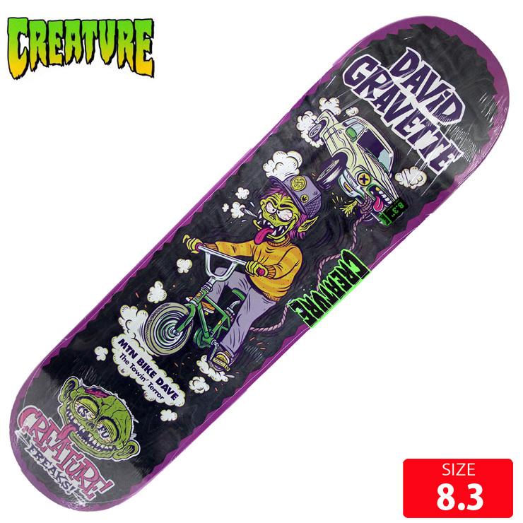 クリエーチャー デッキ CREATURE FREAKS GRAVETTE DECK 8.3 スケートボード スケボー skateboard