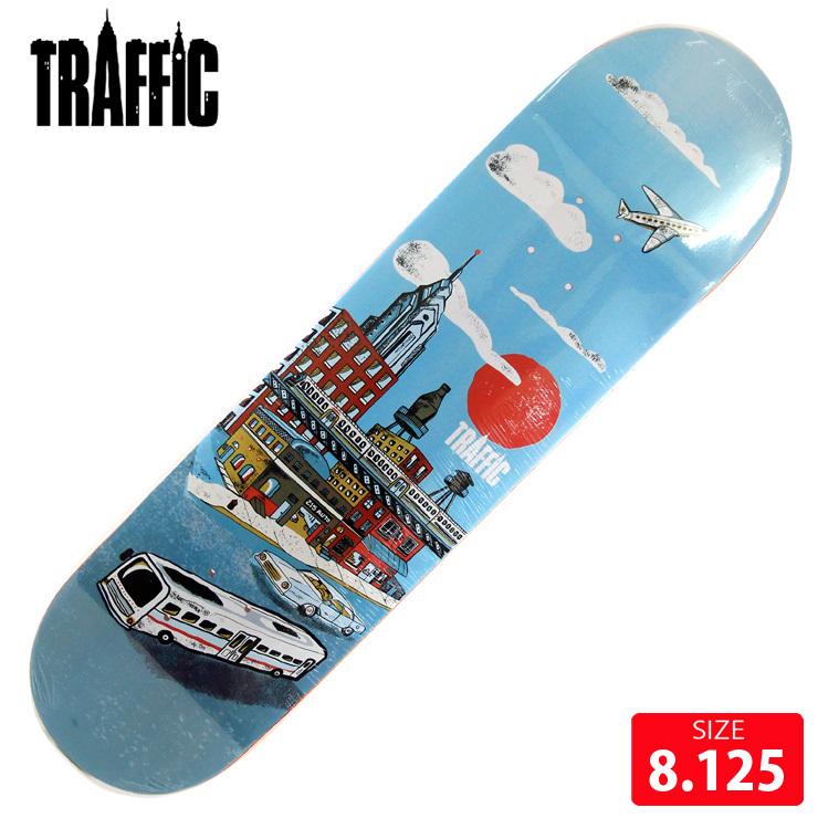 スケボー デッキ TRAFFIC LIBERTY PLACE CITY BLOCKS Deck 8.125 