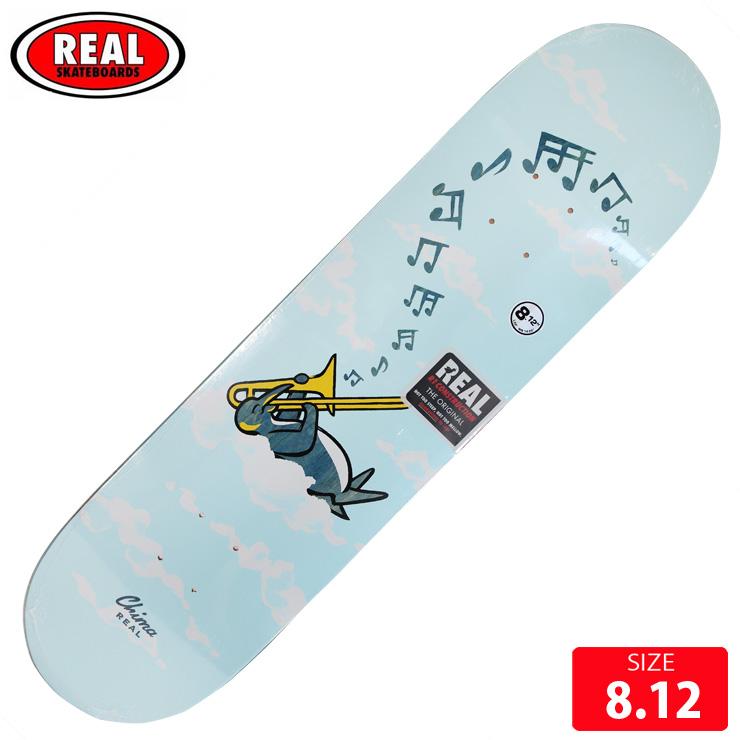 REALスケートボードデッキ 8.12 グリップテープ付き