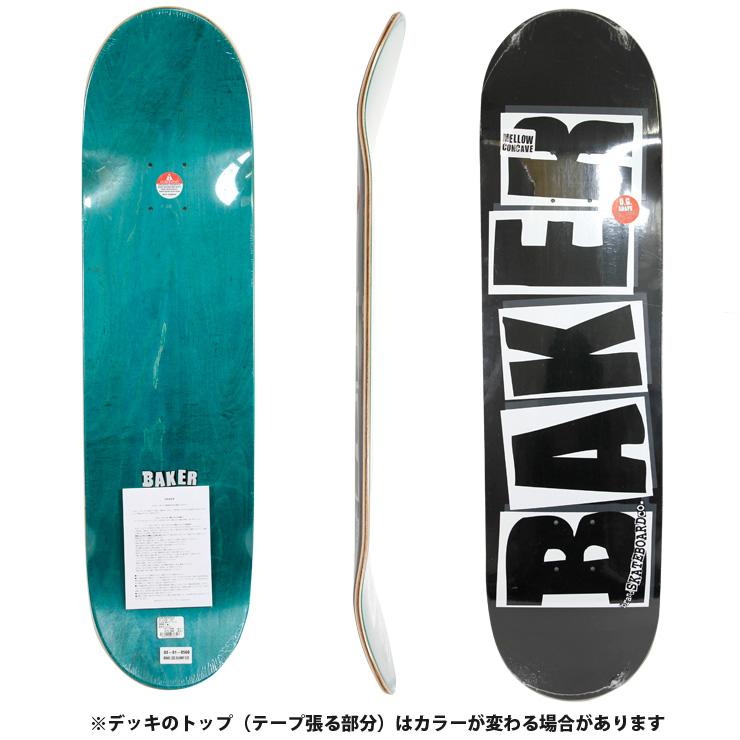 BAKER（ベイカー） スケボー デッキ BAKER BRAND LOGO BLACK/WHITE