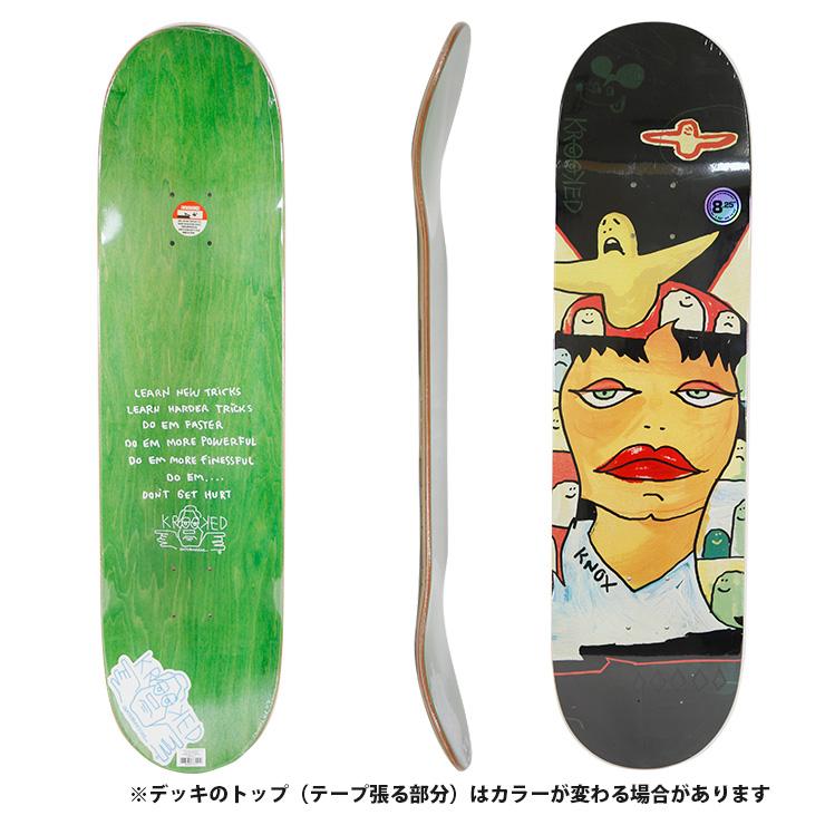 KROOKED（クルキッド） スケボー デッキ クルーキッド KROOKED KNOX 
