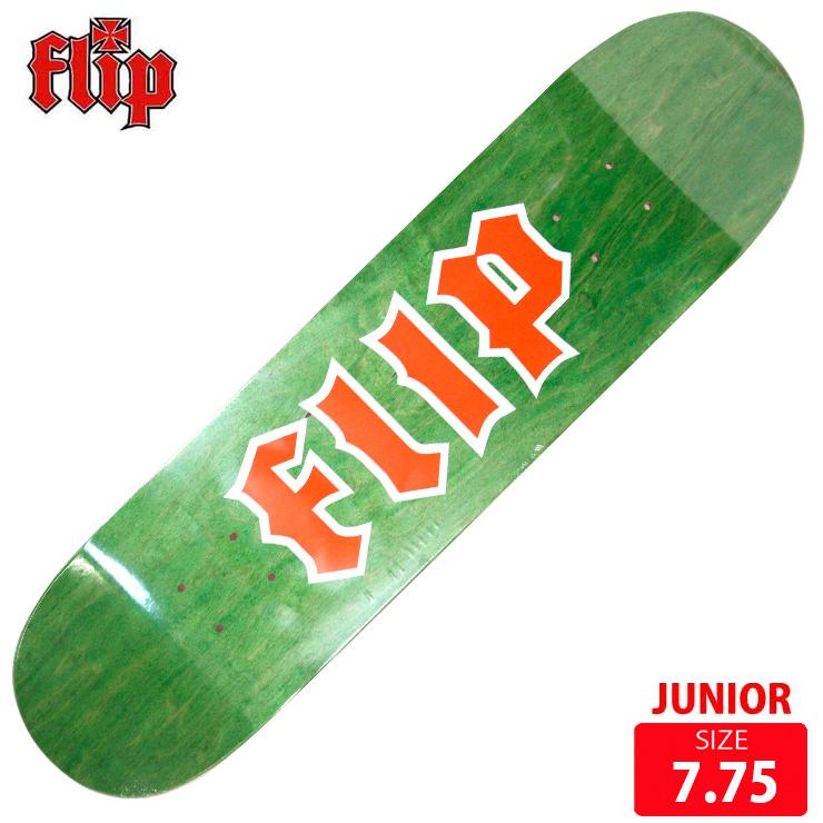 ジュニア スケボー デッキ フリップ FLIP ODYSSEY GREEN LOGO DECK