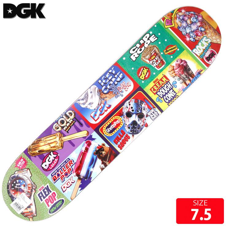 DGK スケボー デッキ ディージーケー DGK LOGO FROST DECK SIZE 7.5