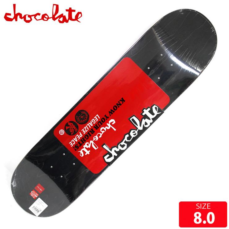 スケートボード8インチ/チョコレート スケボー デッキ チョコレート CHOCOLATE KNOW YOUR RIGHT DECK 8.0