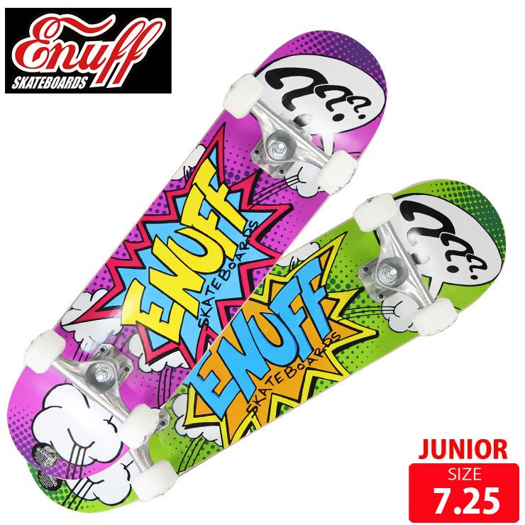 Pow Mini 7.25 Enuff Skateboard for Kids in Green