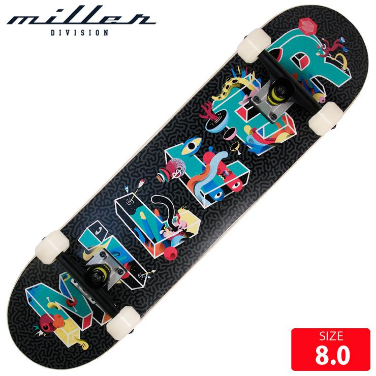 【ごんちー】スケボー型ミラー MILLER ミラースケートボード ストリート コンプリート COMMUNITY 8.0