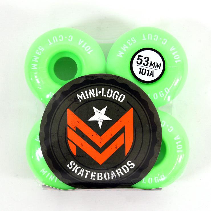 ミニロゴ ウィール WHEEL MINILOGO C-CUT GREEN 52mm 53mm スケート 