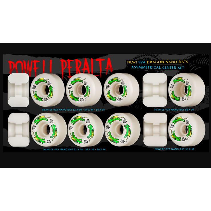 POWELL パウエル ウィール WHEEL P DRAGON FOMULA NANO RAT 97A 52