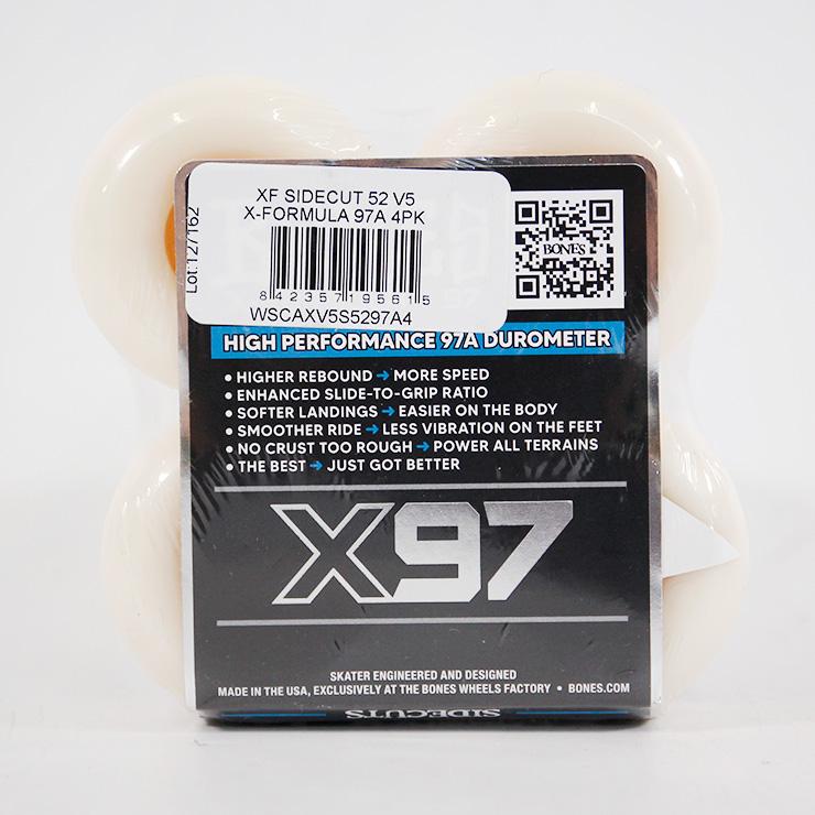 ボンズ ボーンズ ウィール BONES WHEEL X-FORMULA SIDECUT V5 97A 52