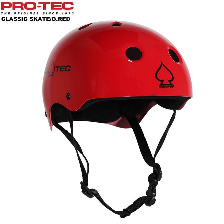 PROTEC プロテック ヘルメット HELMET CLASSIC SKATE インライン用 直送商品 RED スケボー スケートボード GROSS 現金特価