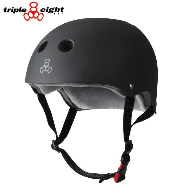TRIPLE EIGHT トリプル エイト ヘルメット THE CERTIFIED SWEATSAVER HELMET BLK スケボー