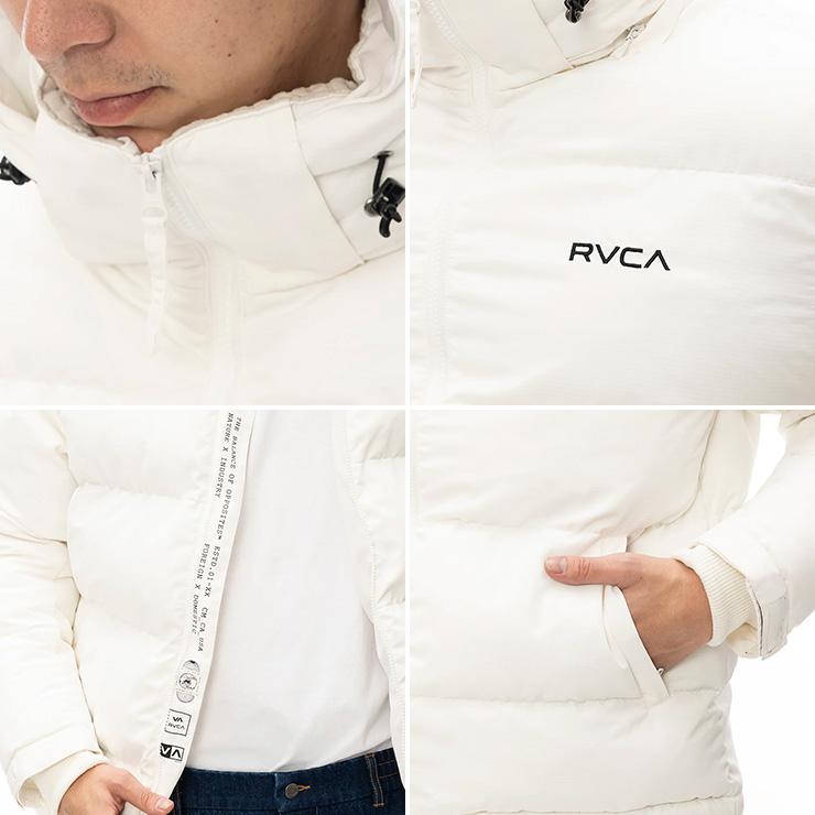 RVCA ルーカ PUFFER JACKET 中綿ジャケットフーディホワイトS RVCA（ルーカ） ダウンジャケット ダウン メンズ RVCA PUFFER JACKET