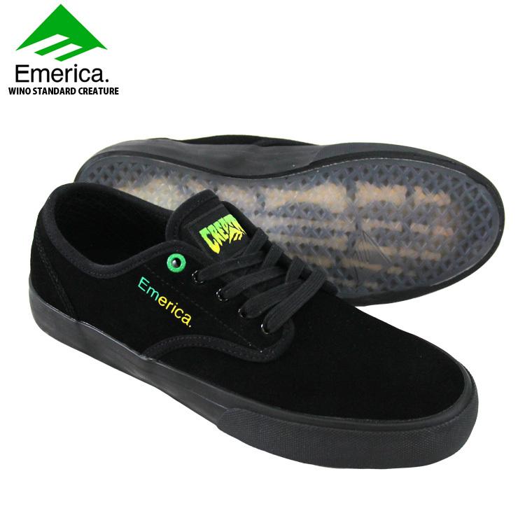 エメリカ スケシュー スニーカー Emerica Wino Standard Creature Black スケート シューズ Questons 通販 Yahoo ショッピング