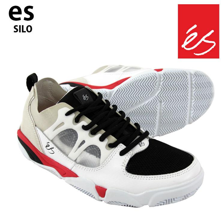 es エス スケート スニーカー サイロ es SILO WHT/BLK/RED スケシュー 