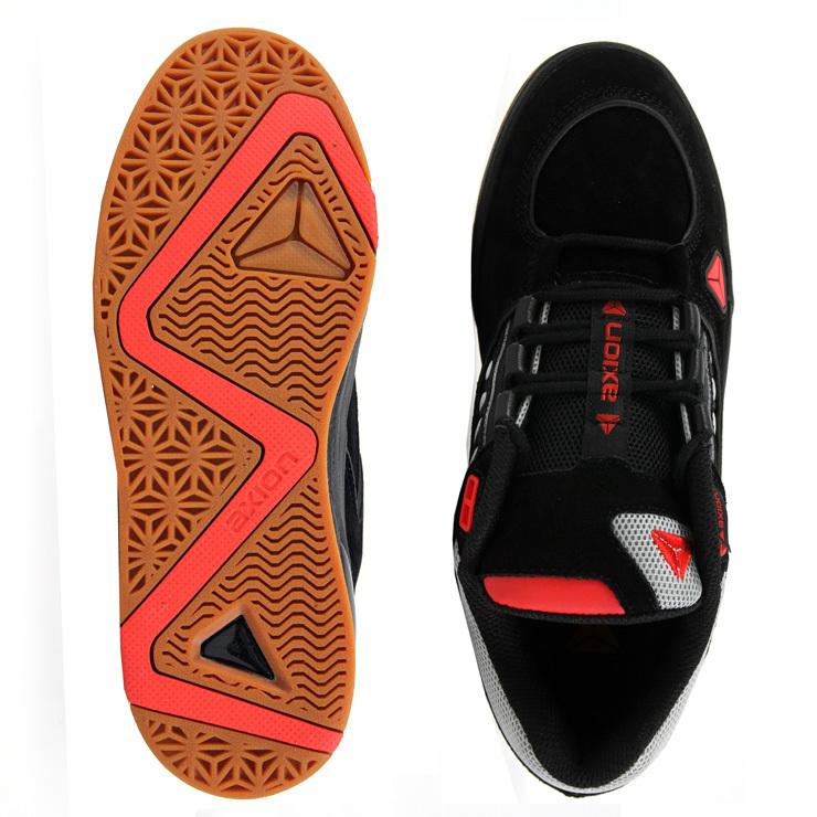 アクション スニーカー AXION FOOTWEAR COMPLEX LOW BK/GRY/RED