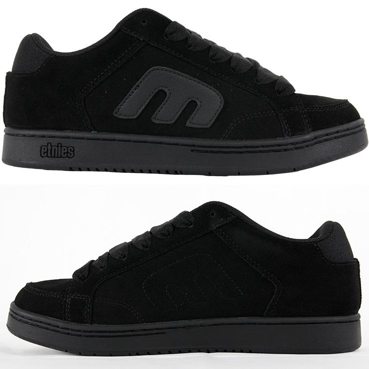 etnies ブラック 22センチ　スケシュー etnies（エトニーズ） スケボー シューズ 靴 スニーカー スケシュー