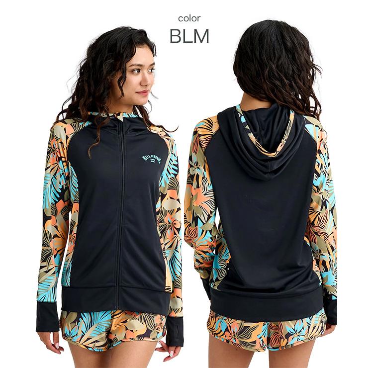 BILLABONG ビラボン レディース ラッシュガード パーカー フロントジップ 速乾 海水浴 プール サーフィン 夏 BG013850 | BILLABONG | 01