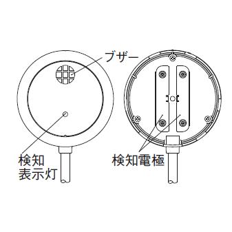 竹中エンジニアリング　ブザー付き有線式スポット型漏水センサ　EXL-SH12B TAKEX｜eshopmtc｜02