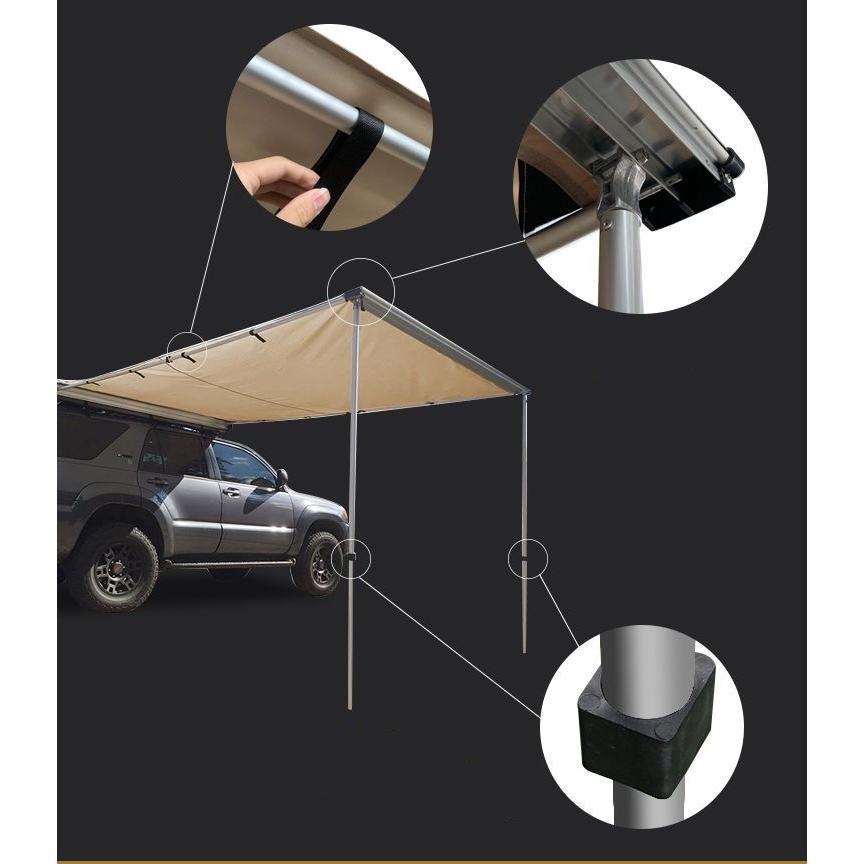 カーサイドオーニング サンシェードタイプ カーサイドタープ　車用日除けキャンプ用 強くお勧め☆サイドオーニング カーサイドオーニング オーニングテント