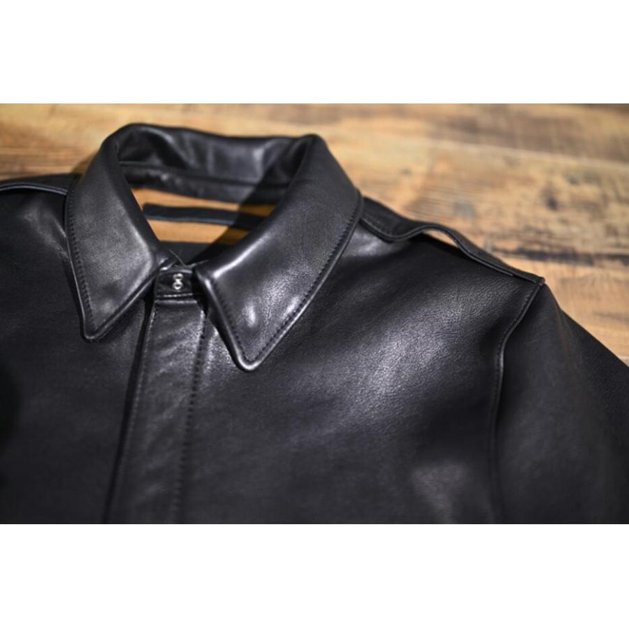 レトロ メンズ フィット ショート 上層牛革本革ジャケット レザー A2