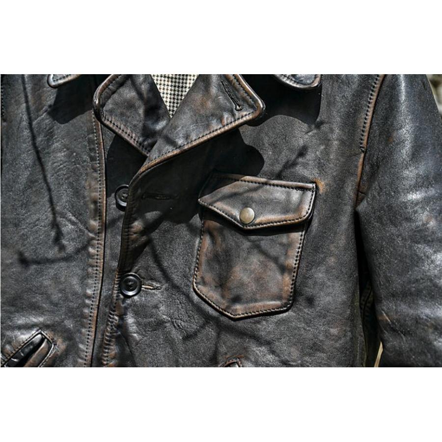 アンティーク ツーリング トップレイヤーティーコアホースレザー