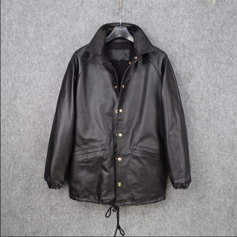 チ*ム様 コーチ本革レザージャケット 黒 売れなければ週末オークション予定 コーチユニフォーム ライチ柄 快適 ハンサムジャケット メンズ 上層