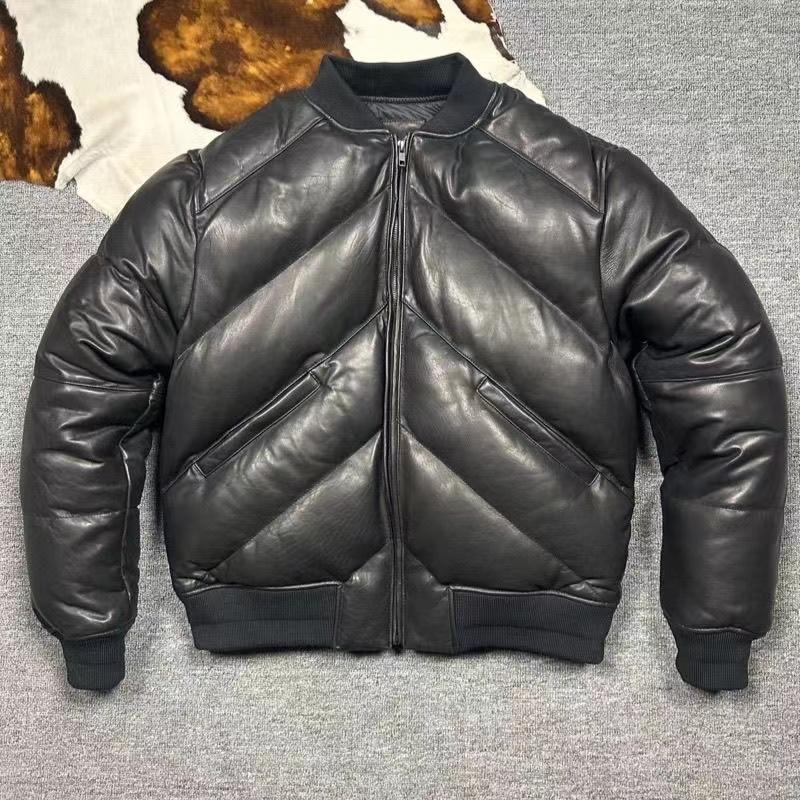 B*a様 定価65万 贅沢の極 malo きめ細かい羊革 ダウンジャケット 並み B*a様 定価65万 贅沢の極 malo きめ細かい羊革 ダウンジャケット