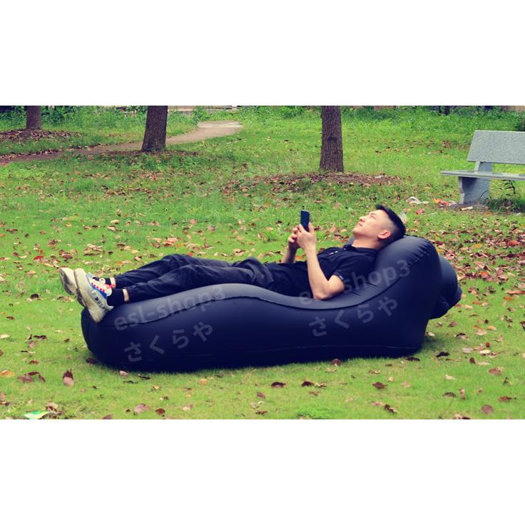 屋外ライニングソファ インフレータブルソファ バッグポータブル