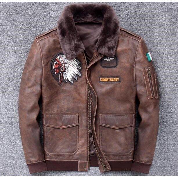 新品 フライト レザージャケット メンズ 上層シープレザージャケット