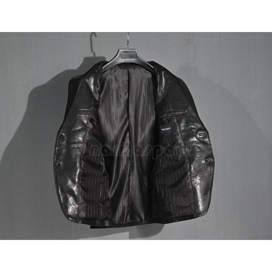 スリム コーティングされていない水染め シープスキン カジュアル